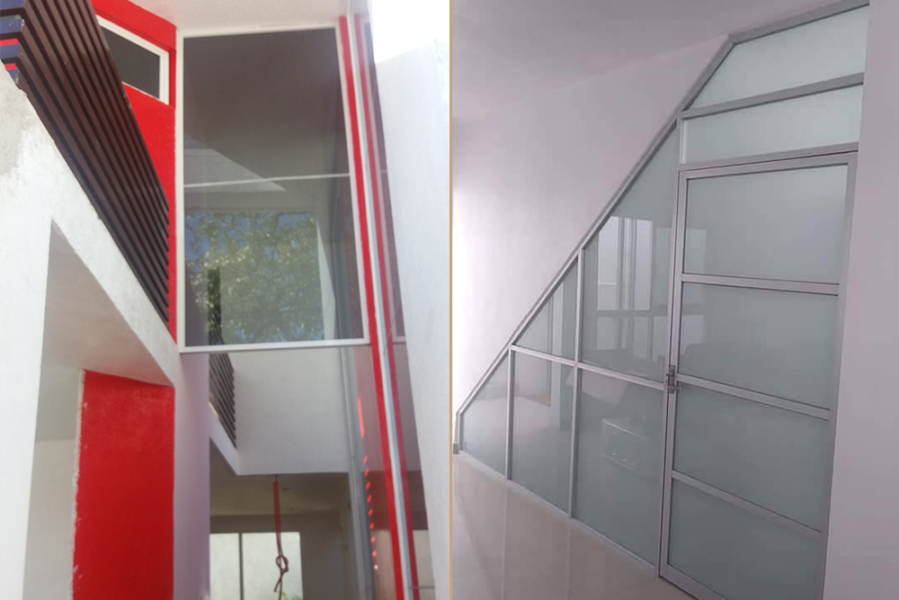 Instalación de Cancelería Comercial en Puebla México Tlaxcala